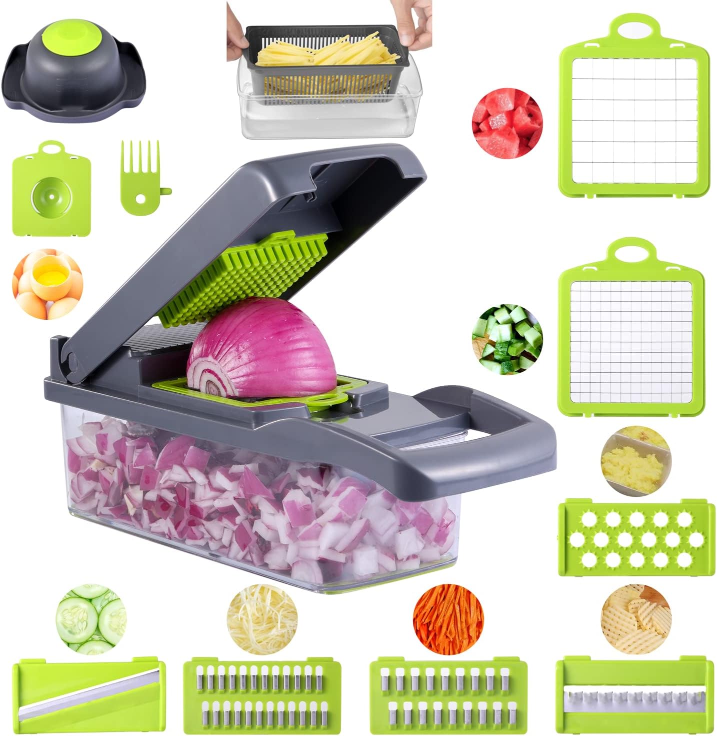 Vegetable Chopper Slicer 16-in-1